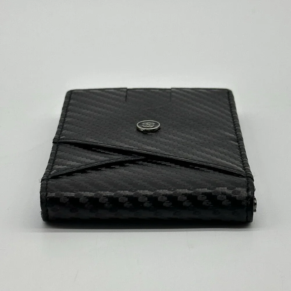 Suavell Ocean Stone Pilot Leather Slim Bi-Fold Wallet for Men RFID Money Clip